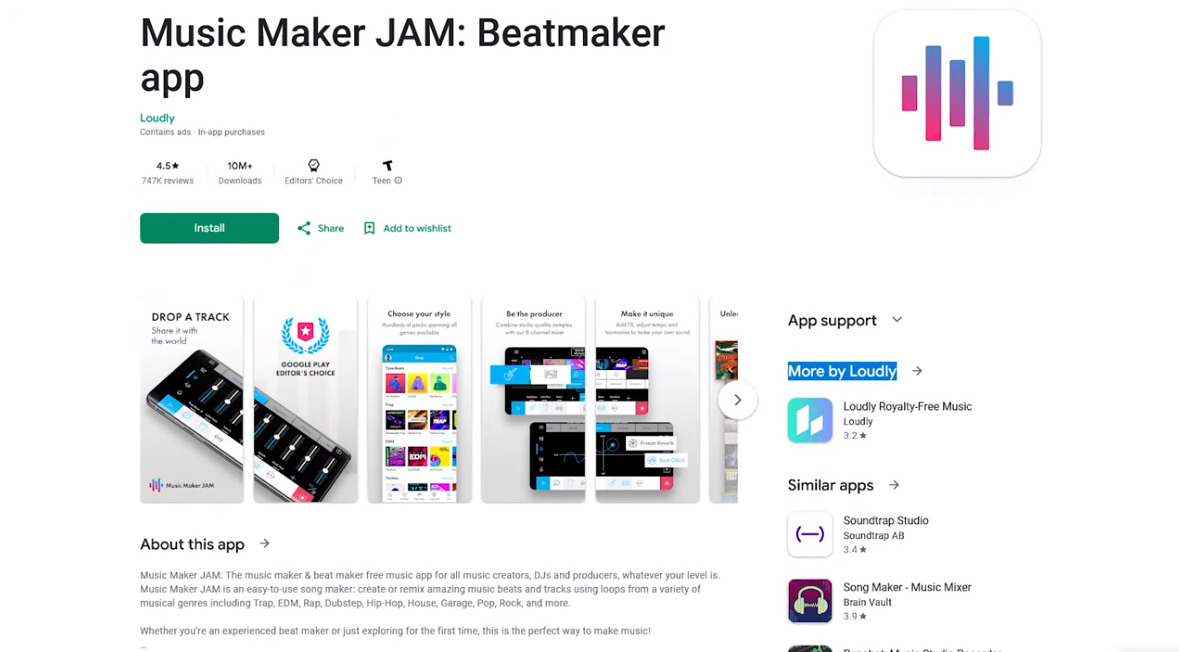 Music Maker Jam logo