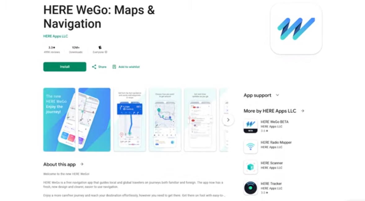 Here WeGo logo